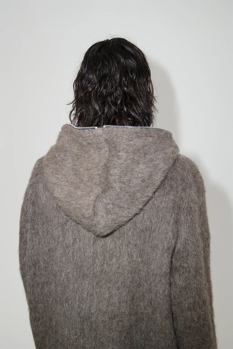 OUR LEGACY FULL ZIP HOOD GREY MOHAIR /アワーレガシー 23AW 48
