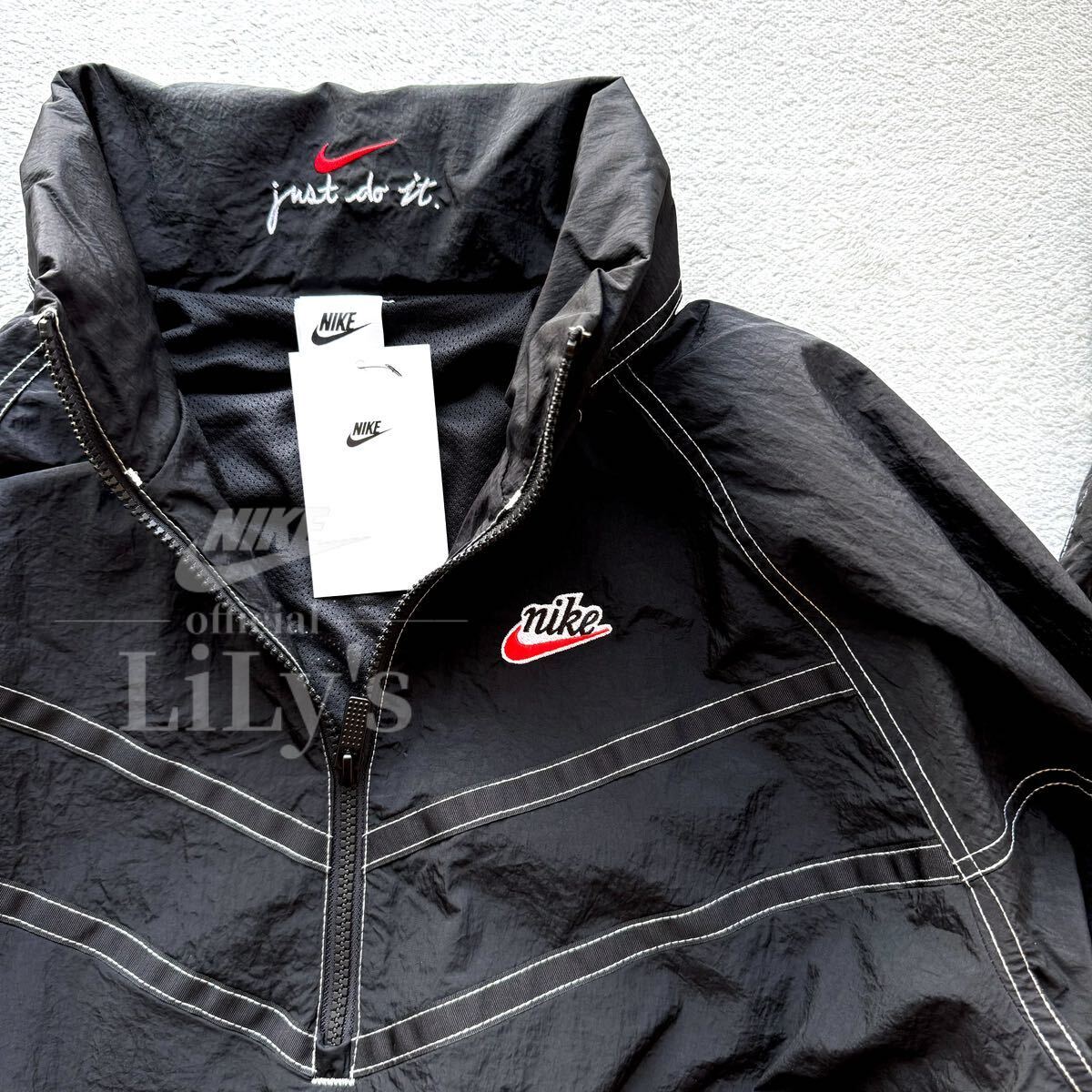 新品未使用 NIKE上下セットアップ Sサイズ 黒赤 ナイキ スウォッシュ