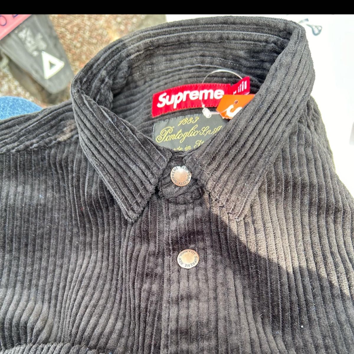 Supreme Wide Wale Corduroy Snap Shirt 