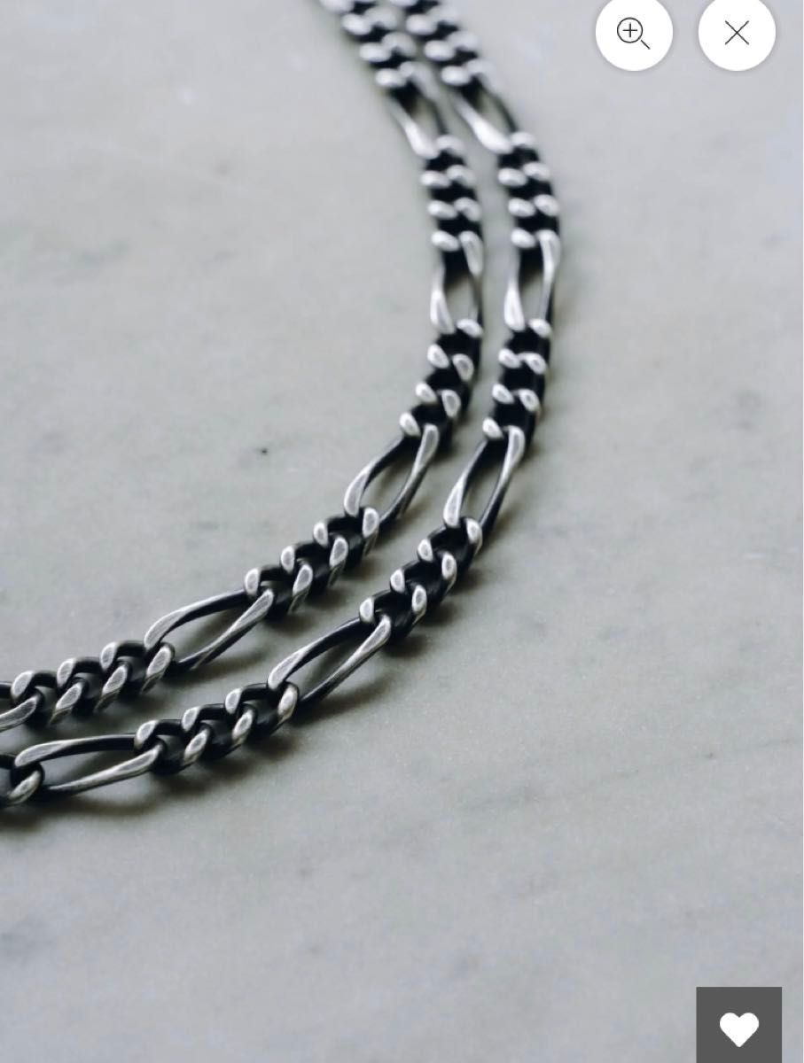 3way Antique Silver Chain Necklace シルバー アンティーク チェーン