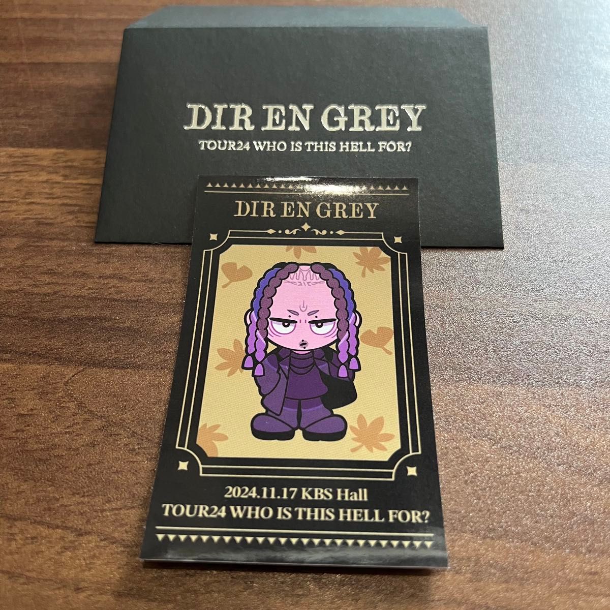 DIR EN GREY 会場限定ステッカー 京 11/17 京都 KBSホール｜Yahoo