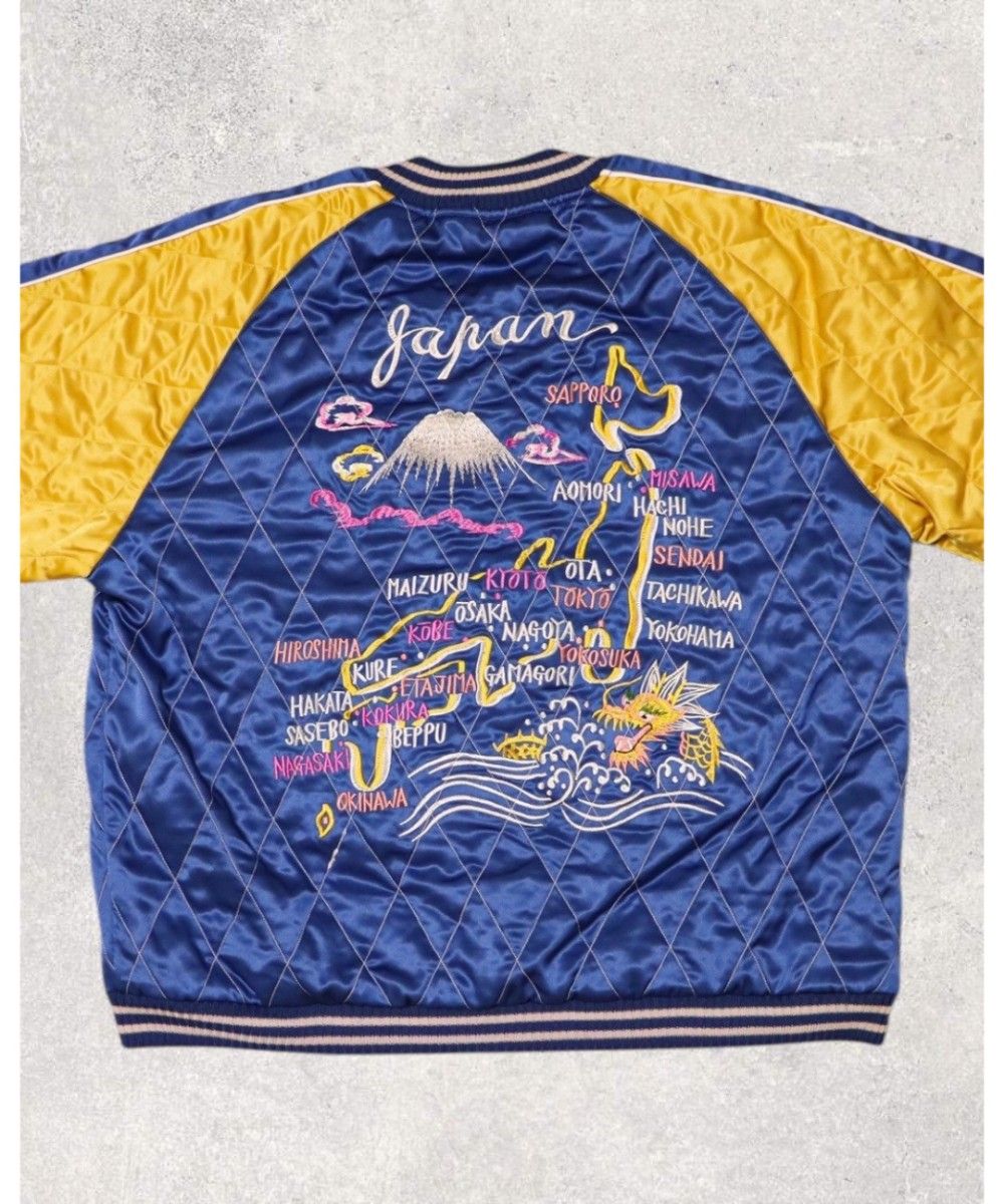 SAPEur SNVG REVERSIBLE SOUVENIR JACKET BURGUNDY/BLUE S サプール