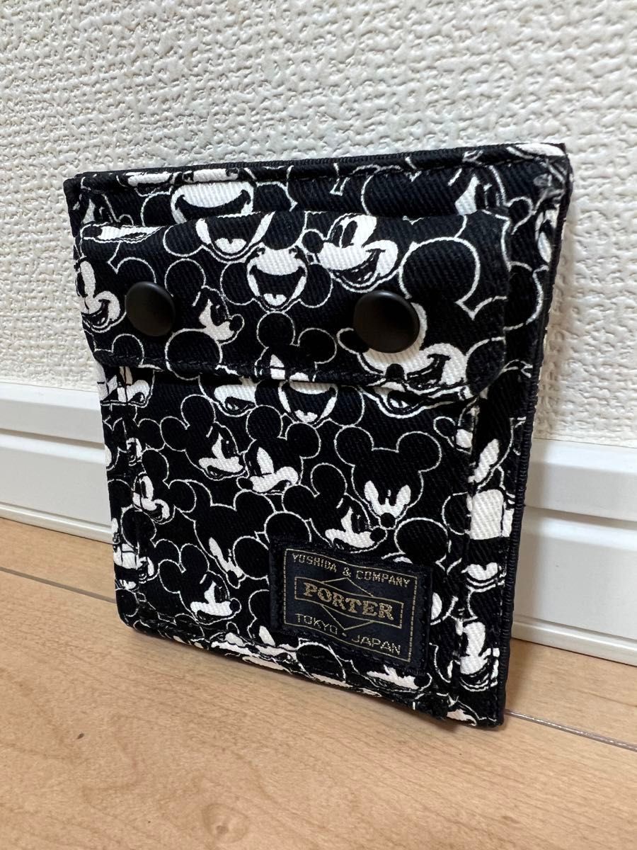 新品 未使用 ポーター×ビームス×ディズニー ミッキー 財布 ウォレット