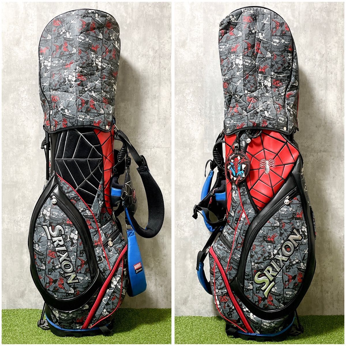 激レア SRIXON MARVEL スパイダーマン コラボ キャディバッグ スタンド
