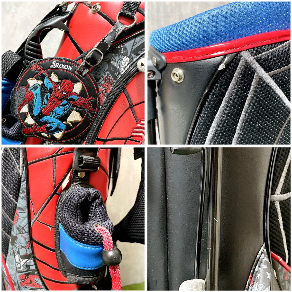激レア SRIXON MARVEL スパイダーマン コラボ キャディバッグ スタンド