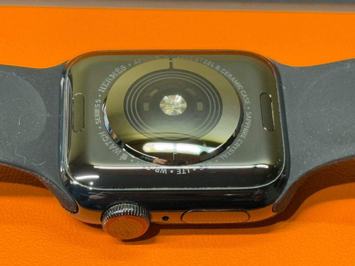 即決 Apple watch エルメス 黒 シリーズ5 アップルウォッチ HERMES