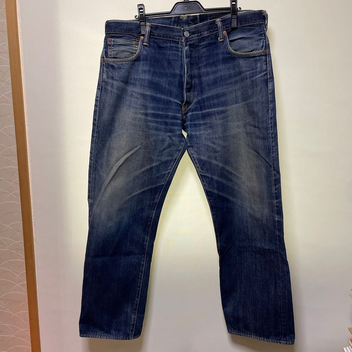 EVISU No 2 LOT 2000 38×35 ジーンズ 古本 カモメペイント紫 エビス