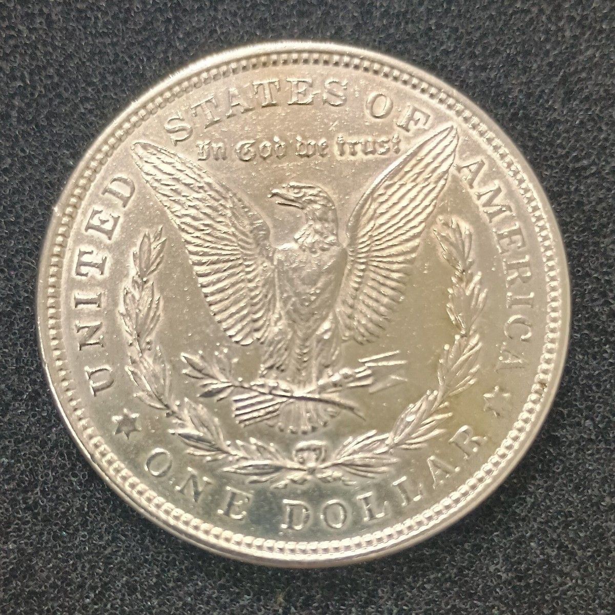 1921年製 モルガンダラー銀貨 USA 1ドル硬貨ミントマークなし(フィラ