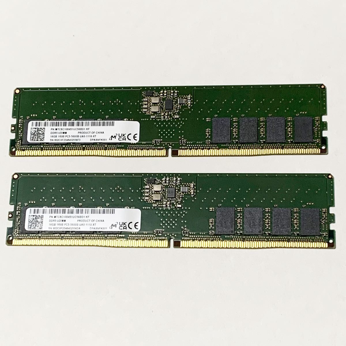 メモリ Micron 32GB(16GBx2) DDR5-5600 デスクトップ用｜Yahoo!フリマ