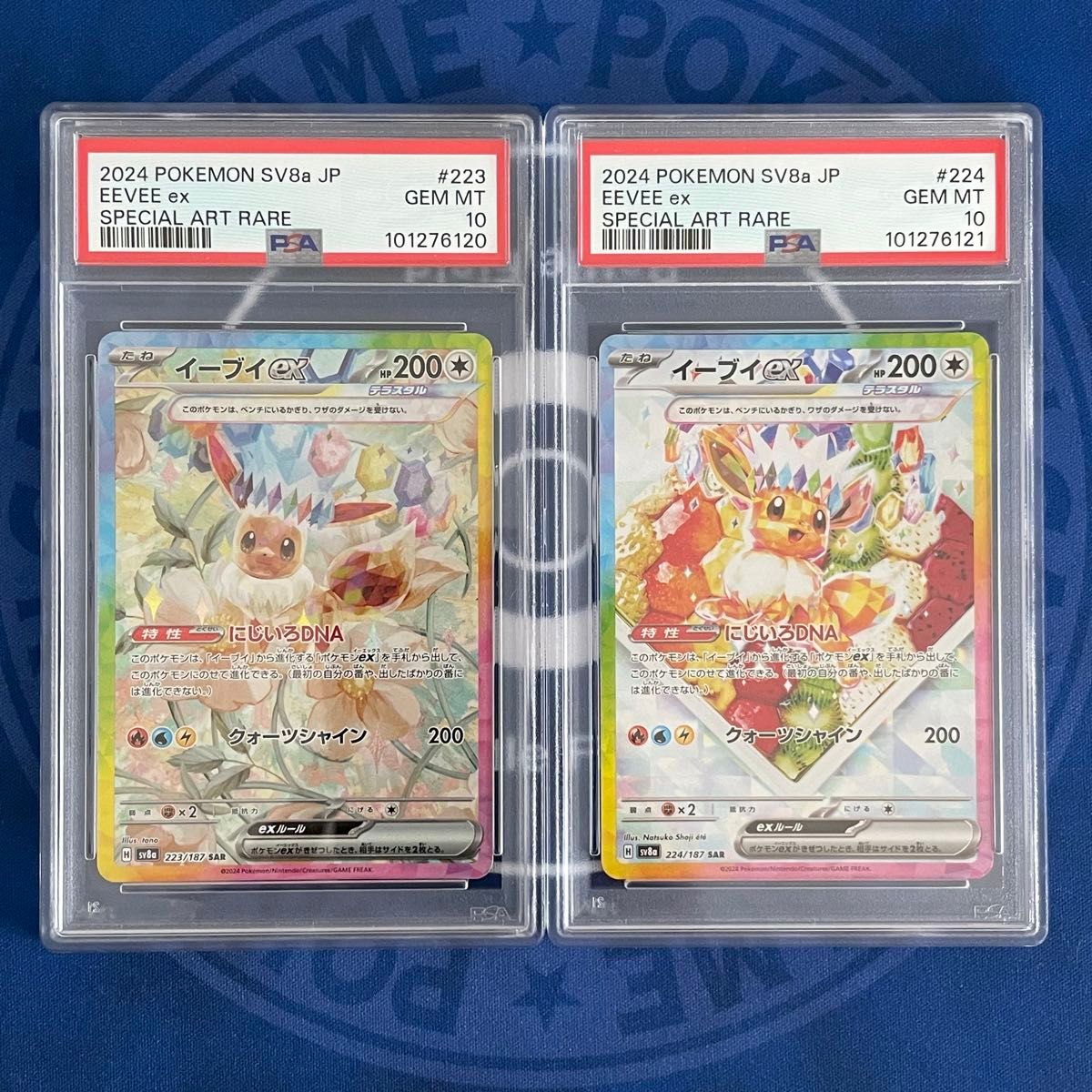 PSA10】イーブイex SAR 2種類セット【連番】ポケモンカード テラスタル