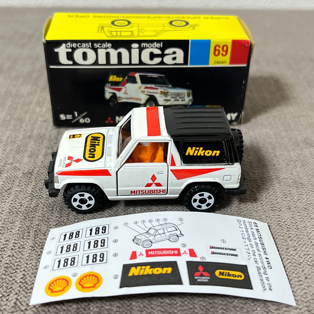 トミカ 日本製 黒箱 69-4-16 三菱 パジェロ 4WD 三菱自販特注｜Yahoo