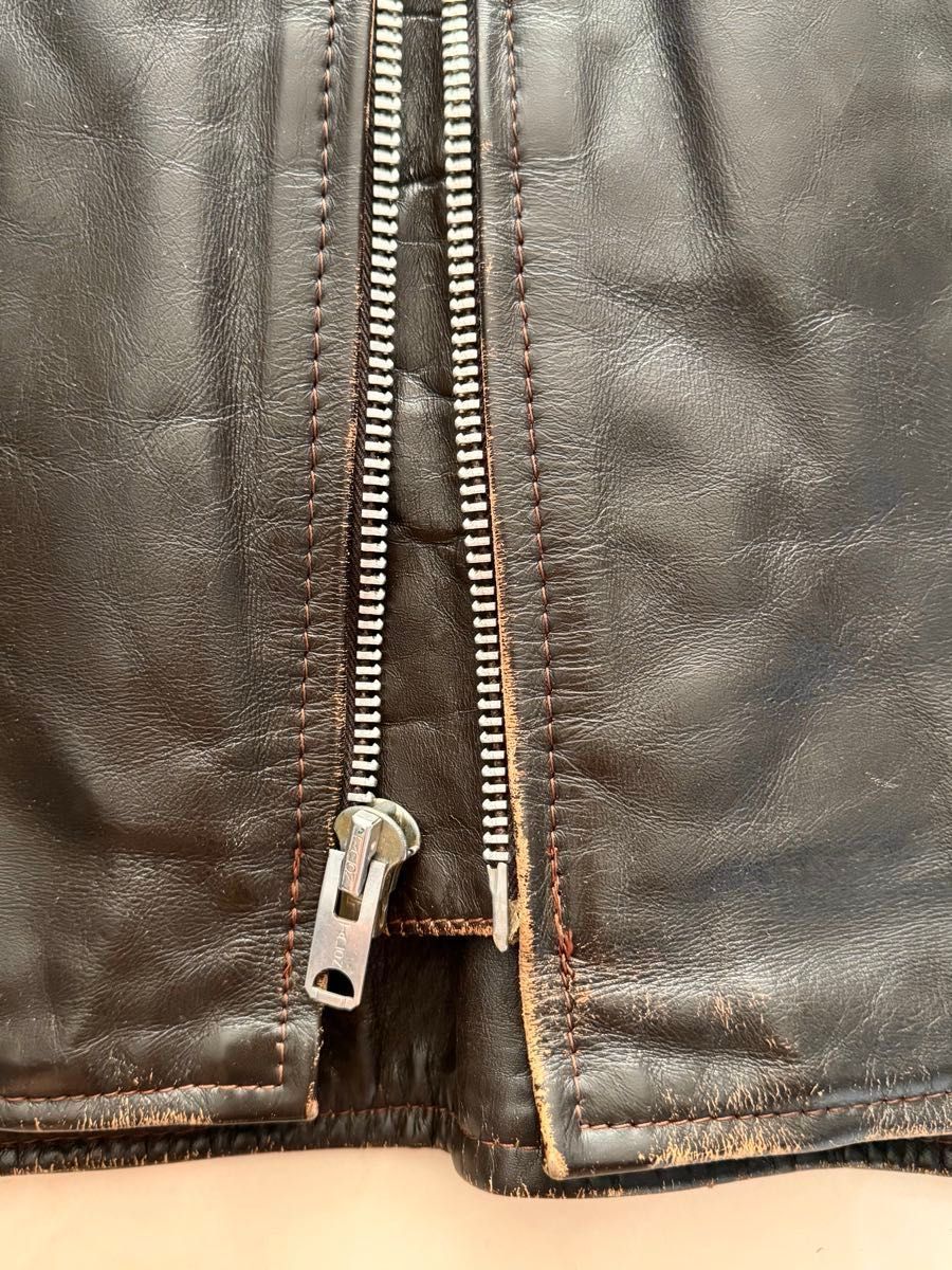 VANSON バンソン レザー シングルライダースジャケット 牛革 USA製
