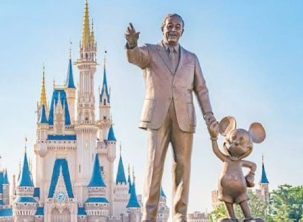 ディズニー ミッキー ウォルト パートナー像 ピンバッジ