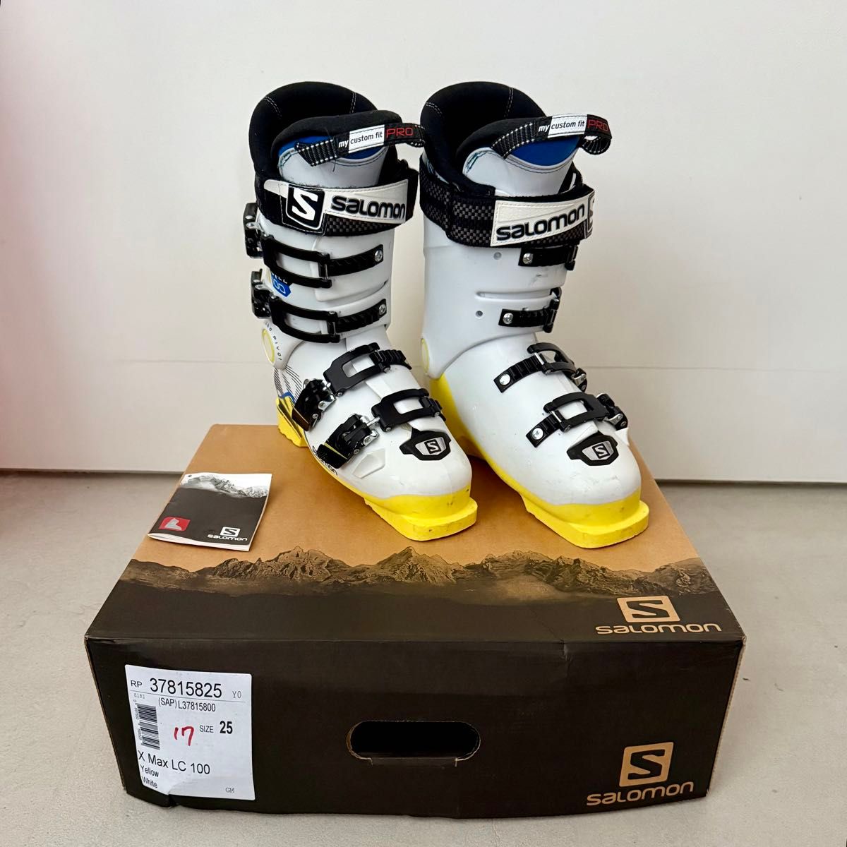 Salomon スキーブーツ X Max LC 100 25cm ホワイト/イエロー｜Yahoo
