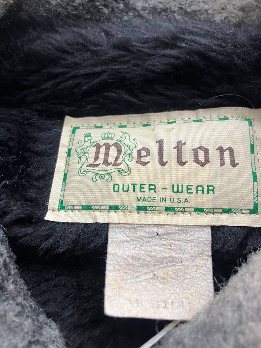 70s USA製 MELTON メルトン シャドーチェック CPO ジャケット オンブレ