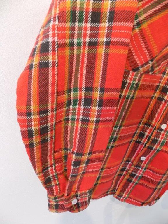 70s USA製 BIG MAC 単色タグ ヘビーネルシャツビッグマック sizeM