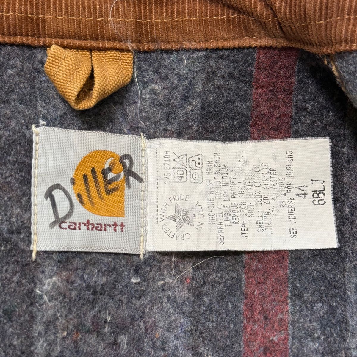 Carhartt カーハート デトロイトジャケット ダック ブラウン USA製