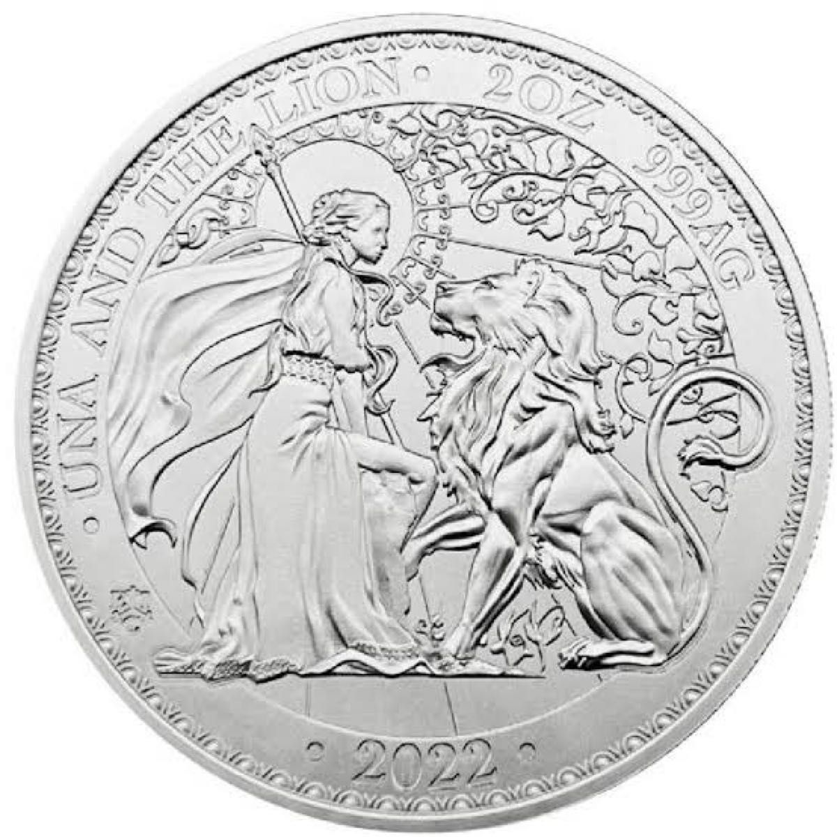 銀貨 セントヘレナ ウナとライオン 2022年 1オンス 1oz 純銀 アクリル