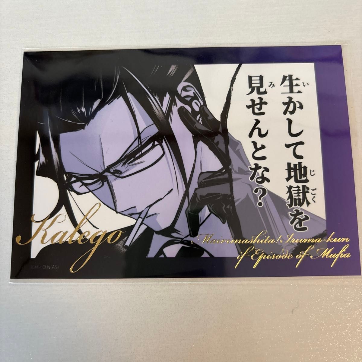 if魔フィア カルエゴ ブロマイド＆ホログラム缶バッジ 魔入りました