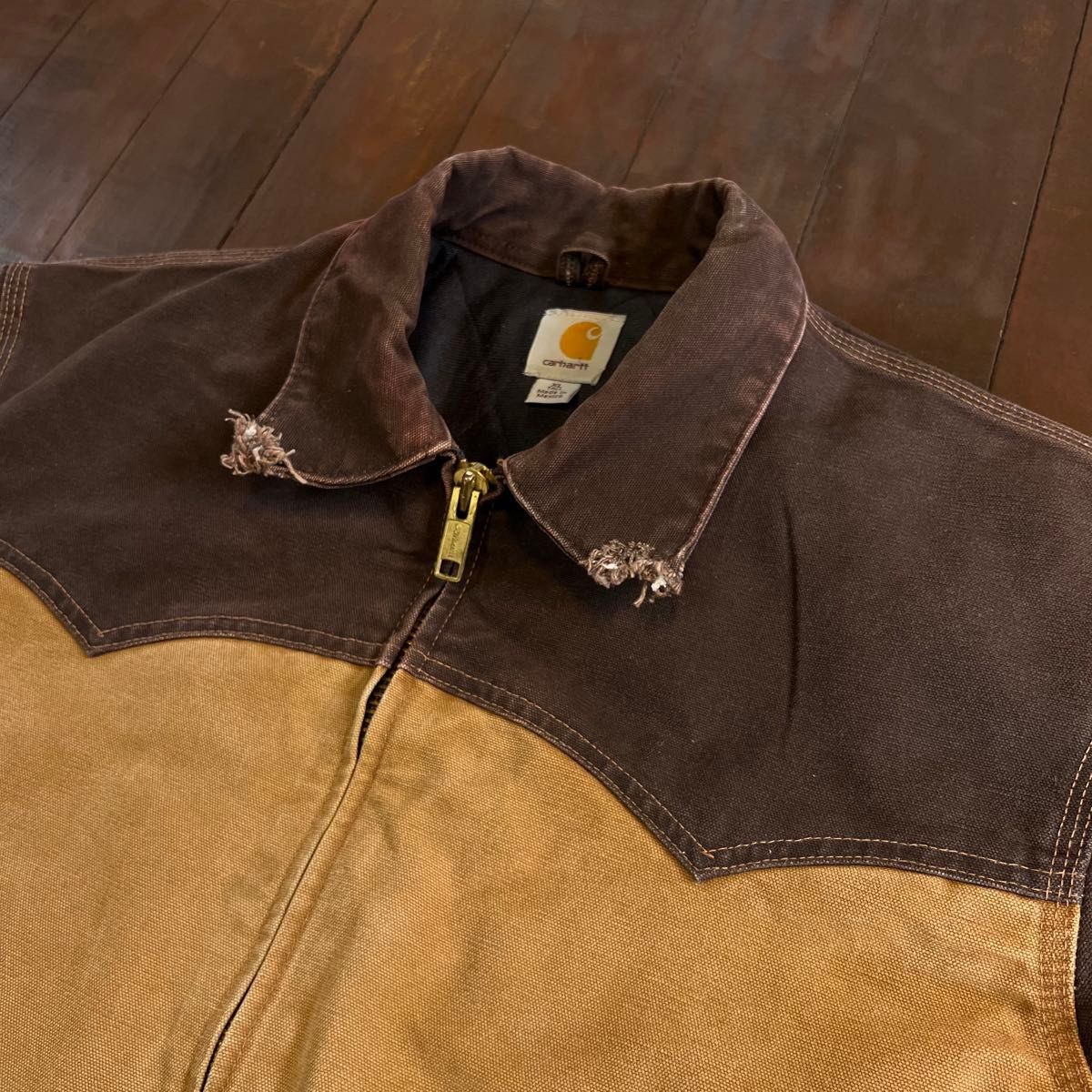激レア 【carhartt カーハート】サンタフェジャケット ツートン XL