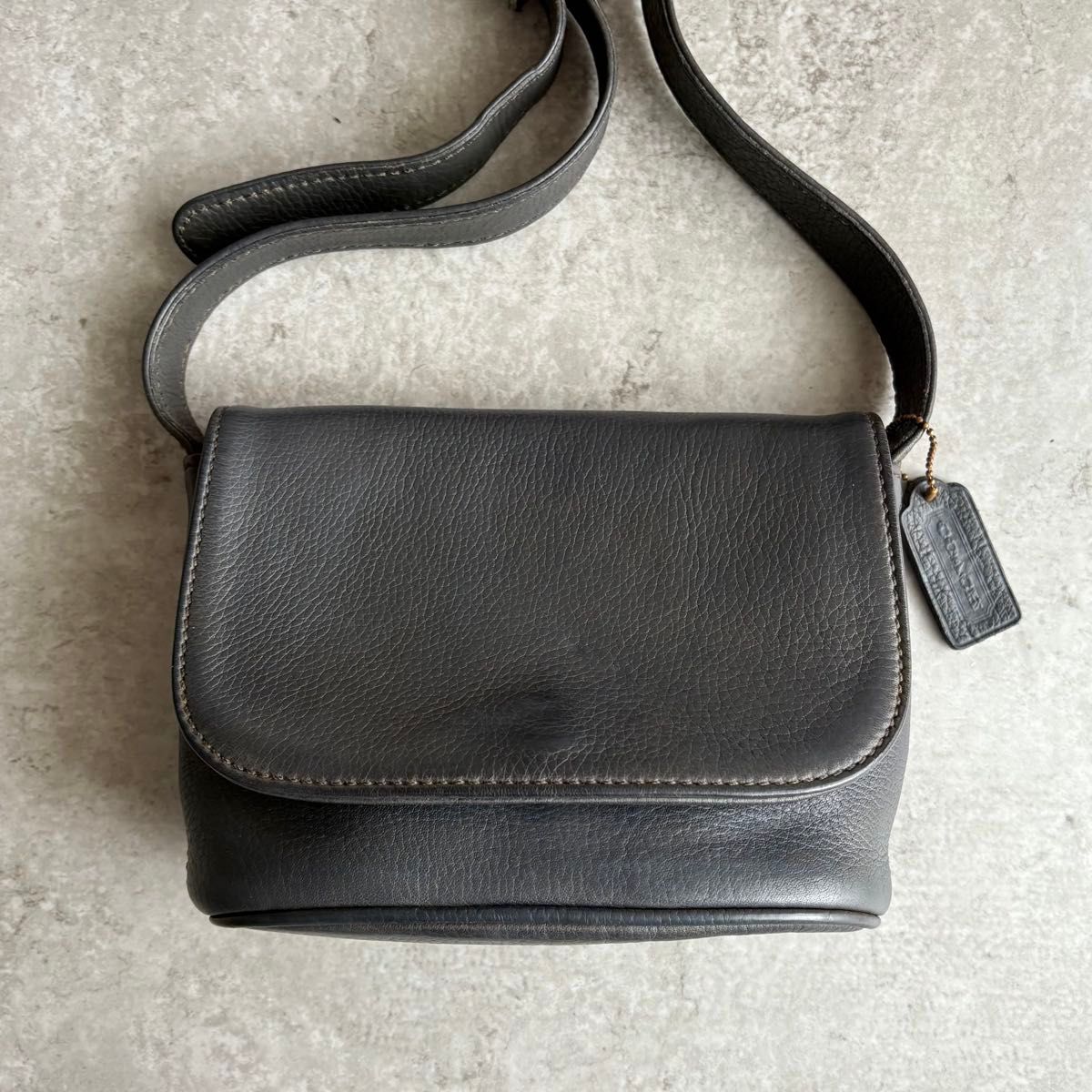 極美品】COACH オールドコーチ フラップ ショルダーバッグ クロス