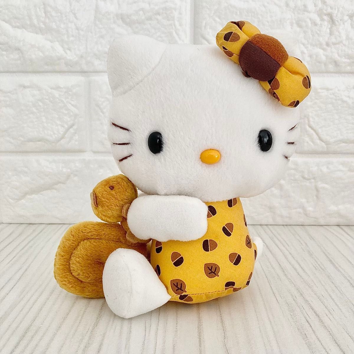 未使用 美品 リス ぬいぐるみ レトロ ハローキティ アニマル 動物 激