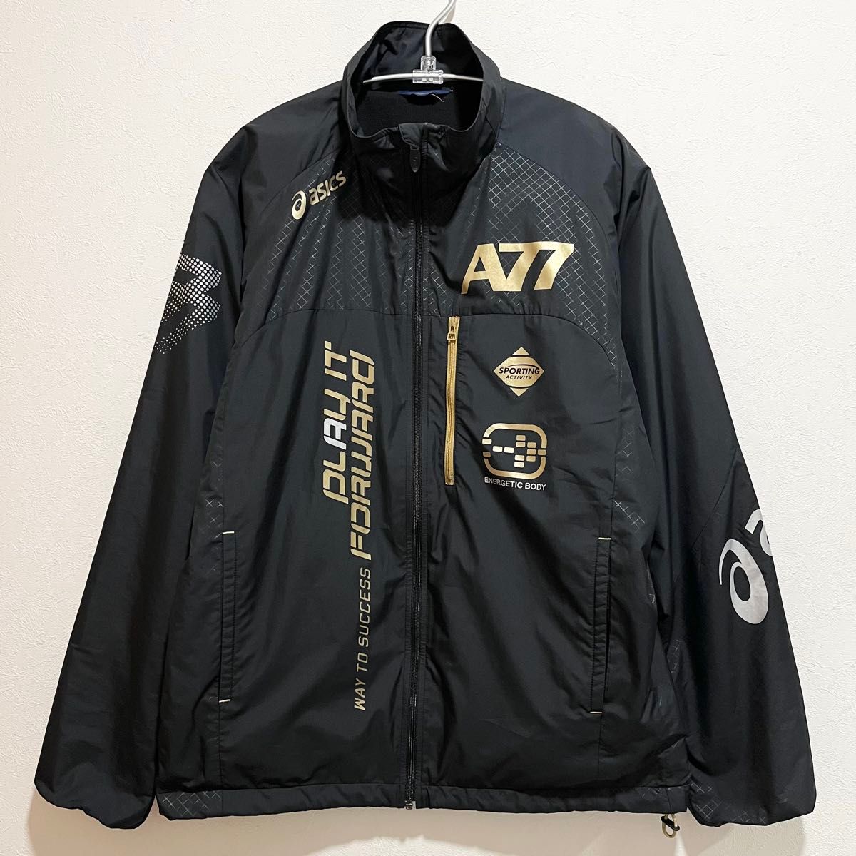 asics アシックス ウィンドブレーカー A77 ブラック L XAW70K ウインド