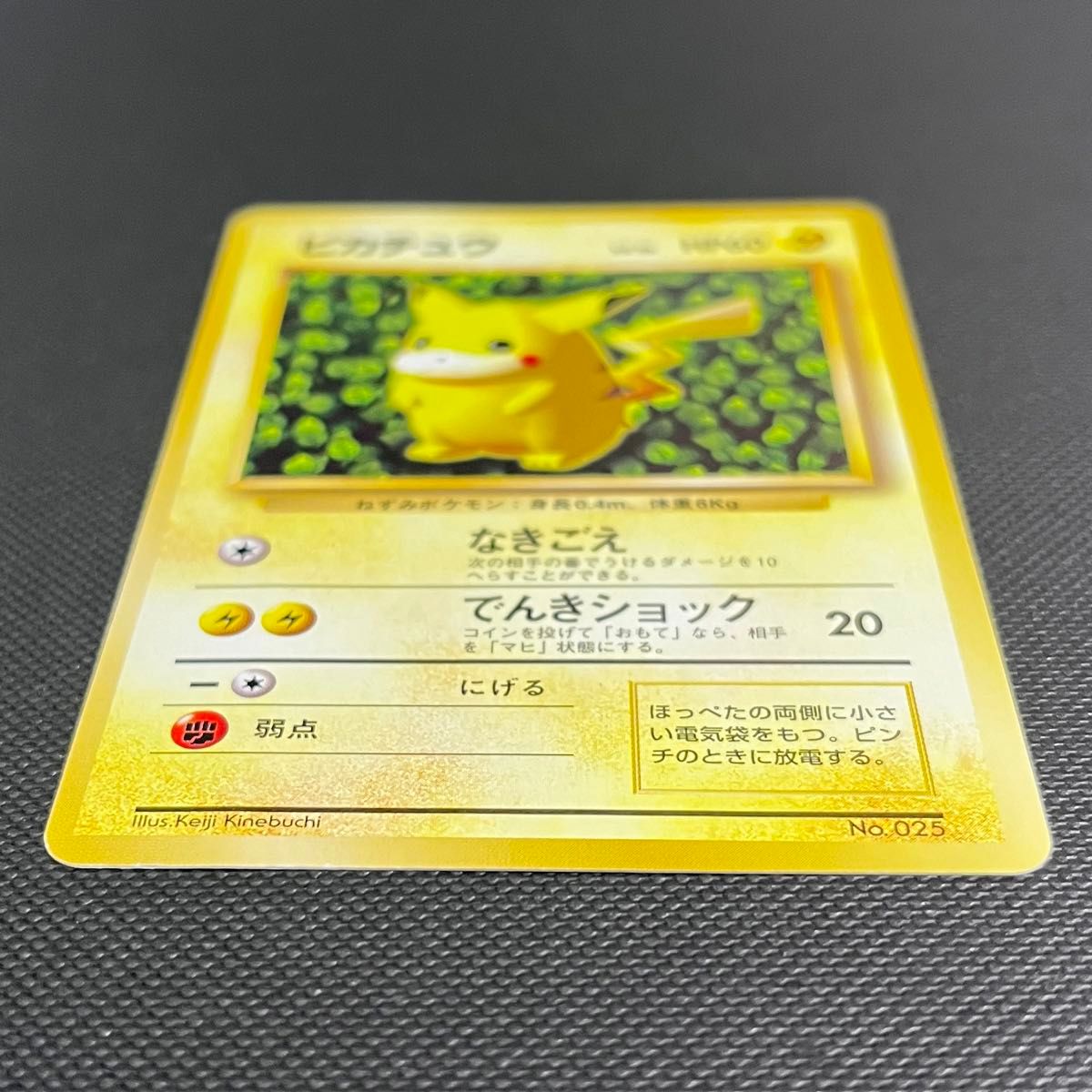 旧裏】ポケモンカード「No 025/ピカチュウ/LV 16/HP60」すぐわかる