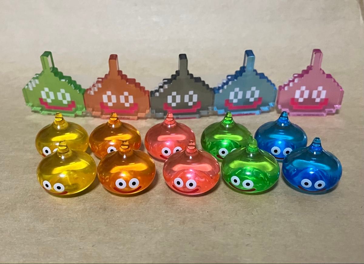 ドラゴンクエスト スライム クリアミニフィギュア 5色x2個 アクリル