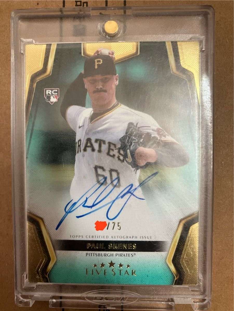 ポールスキーンズ 直筆サイン 75シリ Paul Skenes Topps MLB FIVE STAR