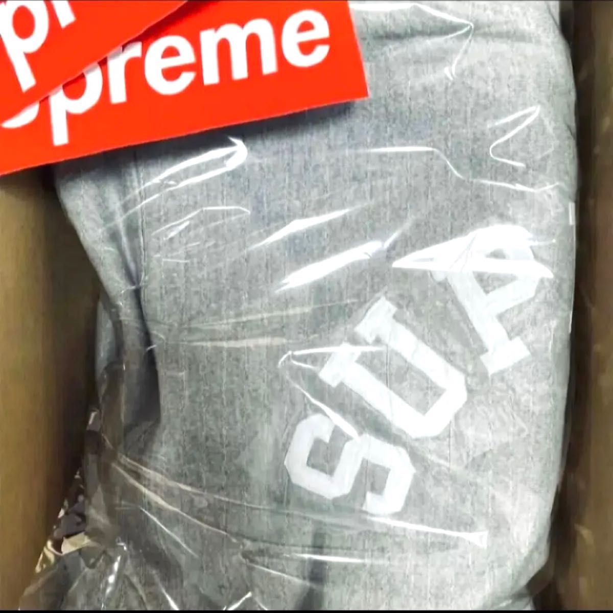 L Supreme Champion Hooded Sweatshirt パーカー Heather Grey グレー