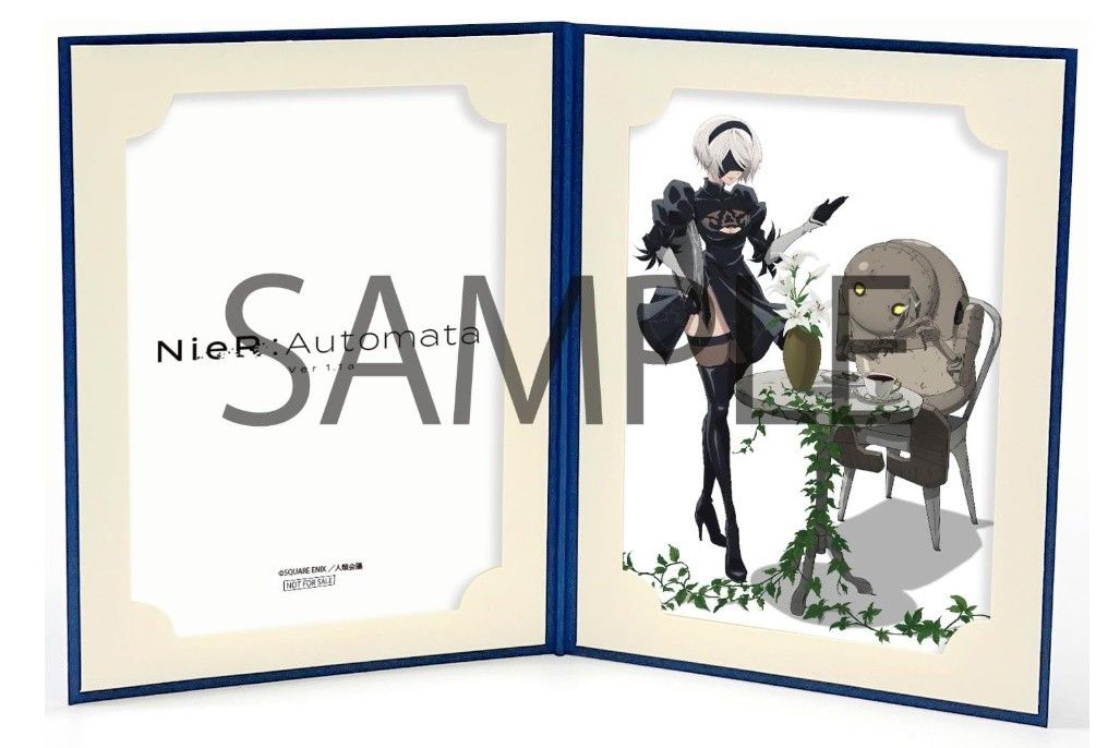ニーアオートマタ 特典4点 キャラファイングラフクリアファイル 色紙