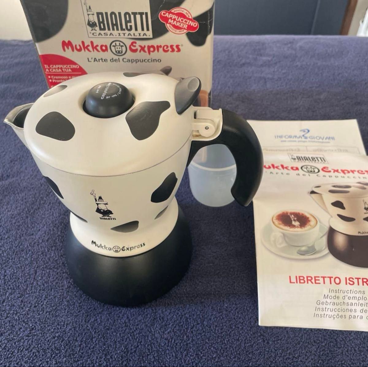 Bialetti Mukka Express 牛柄カプチーノメーカー ビアレッティ ムッカ