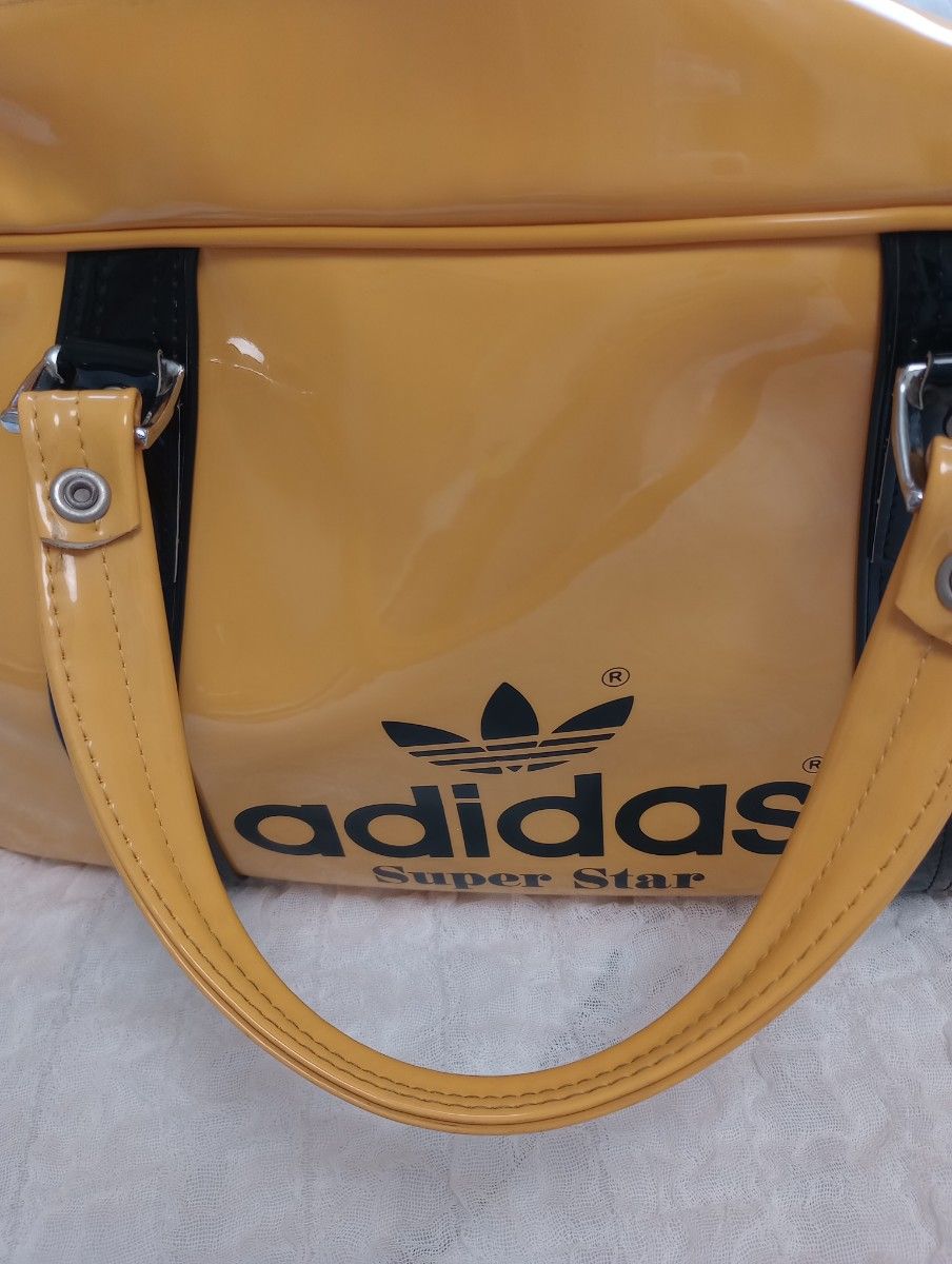 80s アディダス adidas ヴィンテージ ボストンバッグ レトロ エナメル