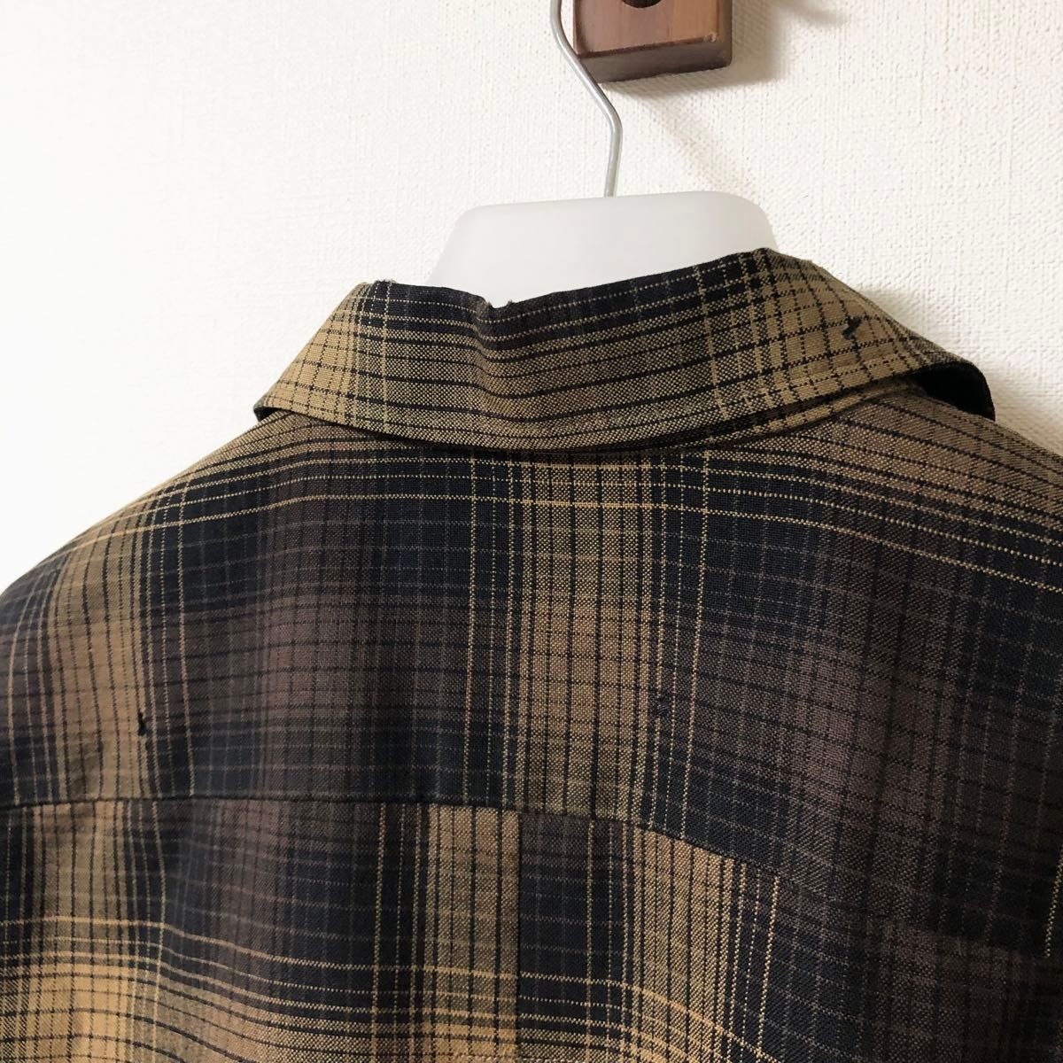SPECIAL 60's ヴィンテージ TOWN CRAFT ウール 開襟シャツ オンブレ
