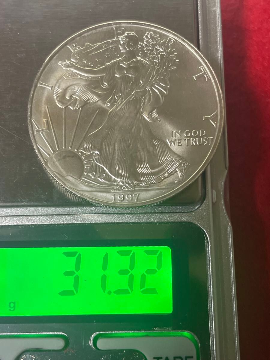 1997年 アメリカ イーグル銀貨 純銀 1オンス 古銭 1ドル 硬貨