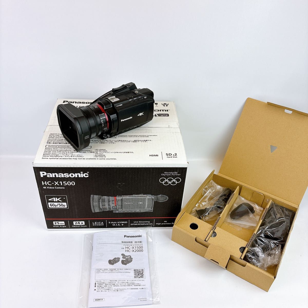 展示品 保証書付き お申し込Panasonic 4K ビデオカメラ HC-X1500