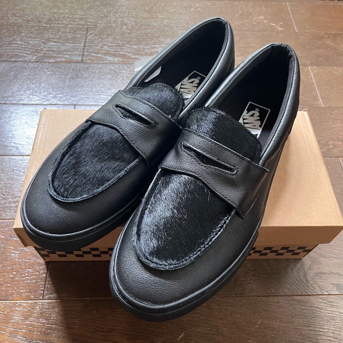 VANS LOAFER ローファー V196CF HL BLACK/BLACK 28 5cm バンズ