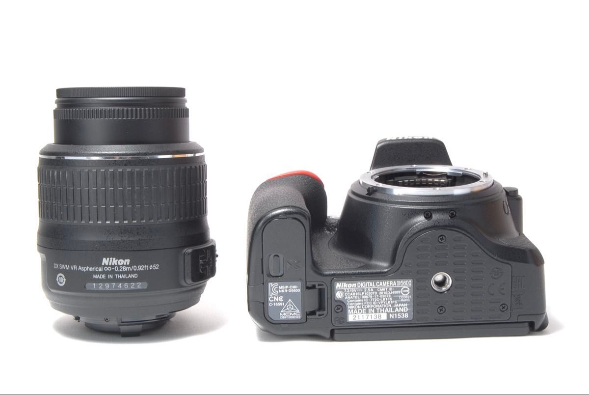WiFi機能搭載 高画質 Nikon D5600 レンズキット 届いてすぐ使える