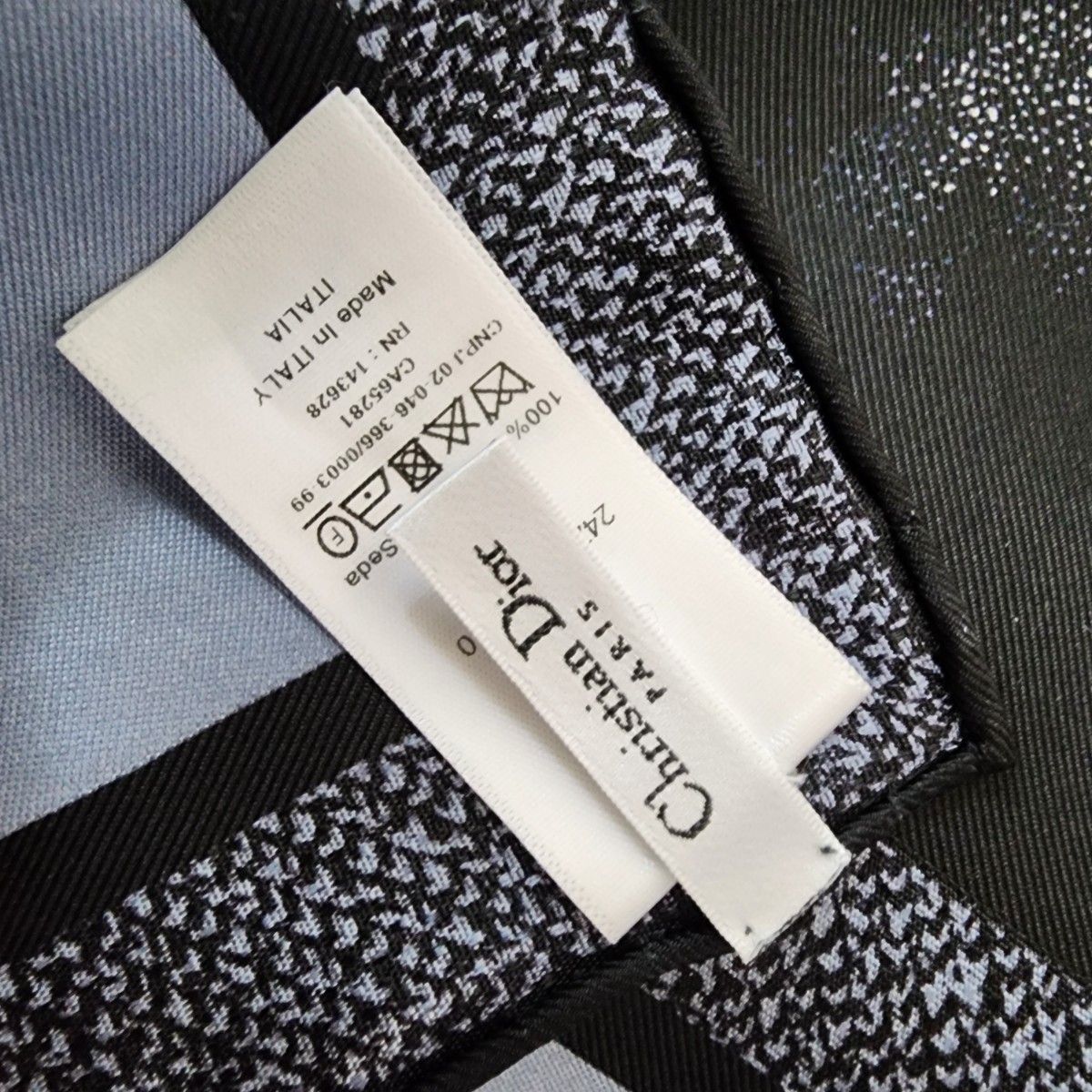 Christian Dior ディオール ゾディアック 星座スカーフ 90cm シルク
