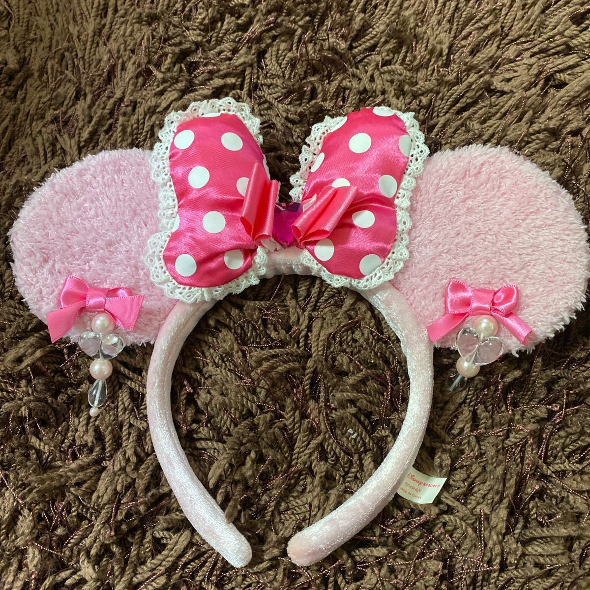 美品】ディズニー ミニーイヤリング風カチューシャ｜Yahoo!フリマ（旧