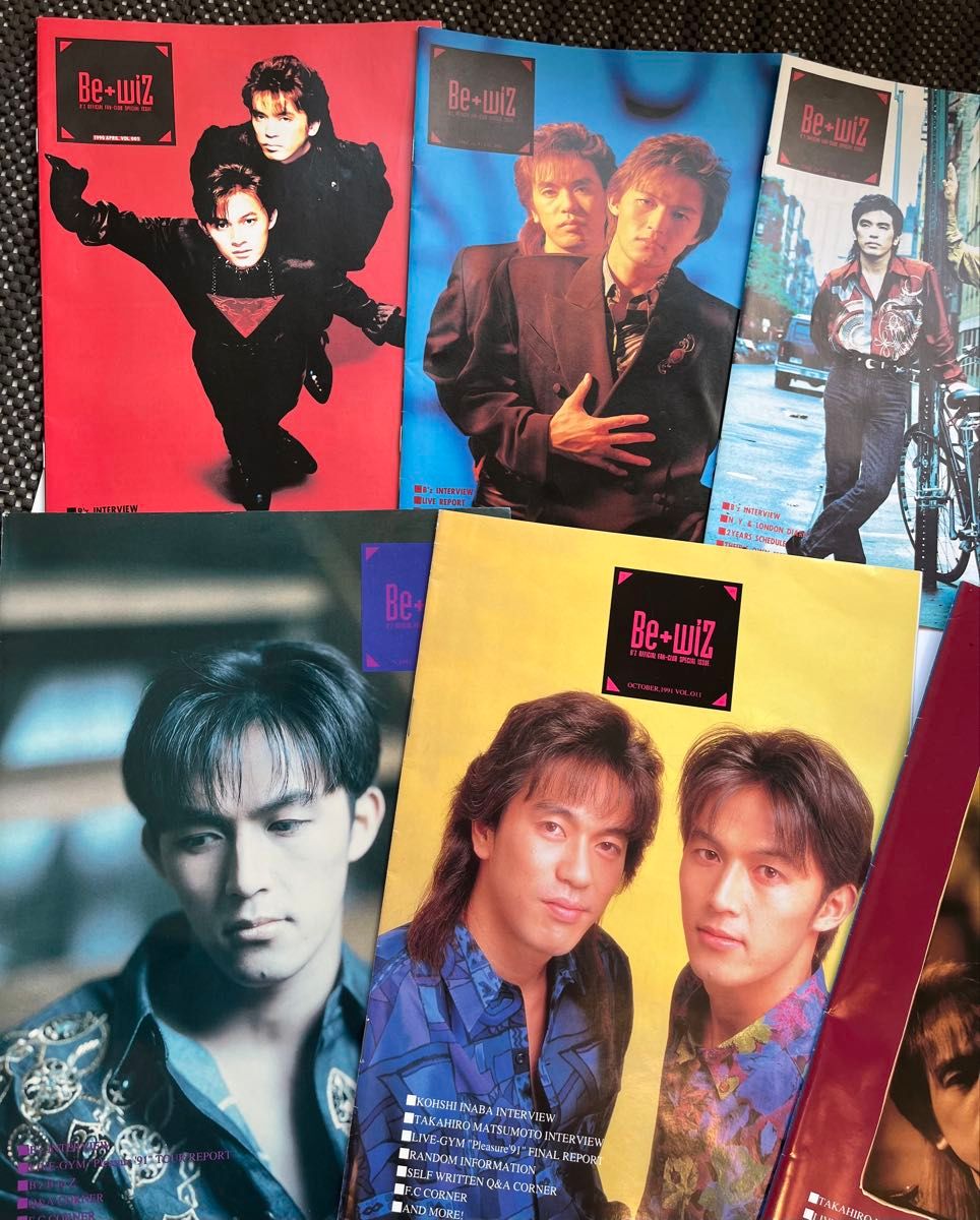 B'z 会報 Be+wiZ 松本孝弘 稲葉浩志 VOL005〜011 VOL013 VOL014｜Yahoo