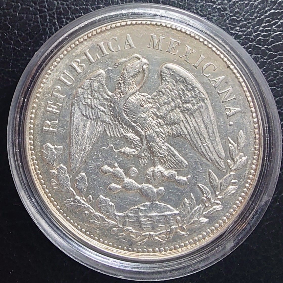 1902年 メキシコ銀貨 1ペソ UN PESO 自由の帽子 リバティキャップ銀貨