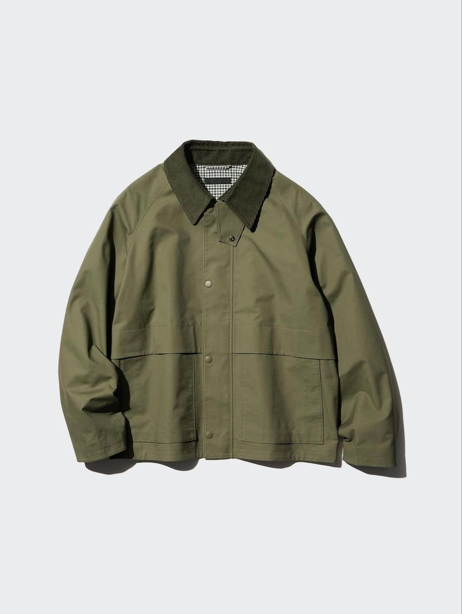新品 UNIQLO ユニクロ ユーティリティショートブルゾン 56 OLIVE