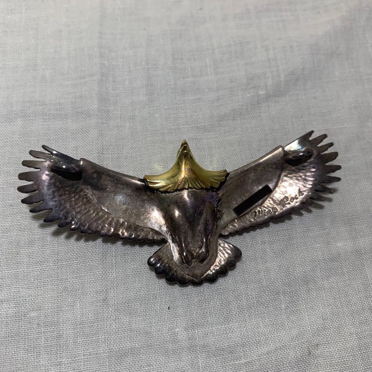 激レア】WING ROCK ウイングロック/ 18K 頭金 イーグル Lサイズ ルビー