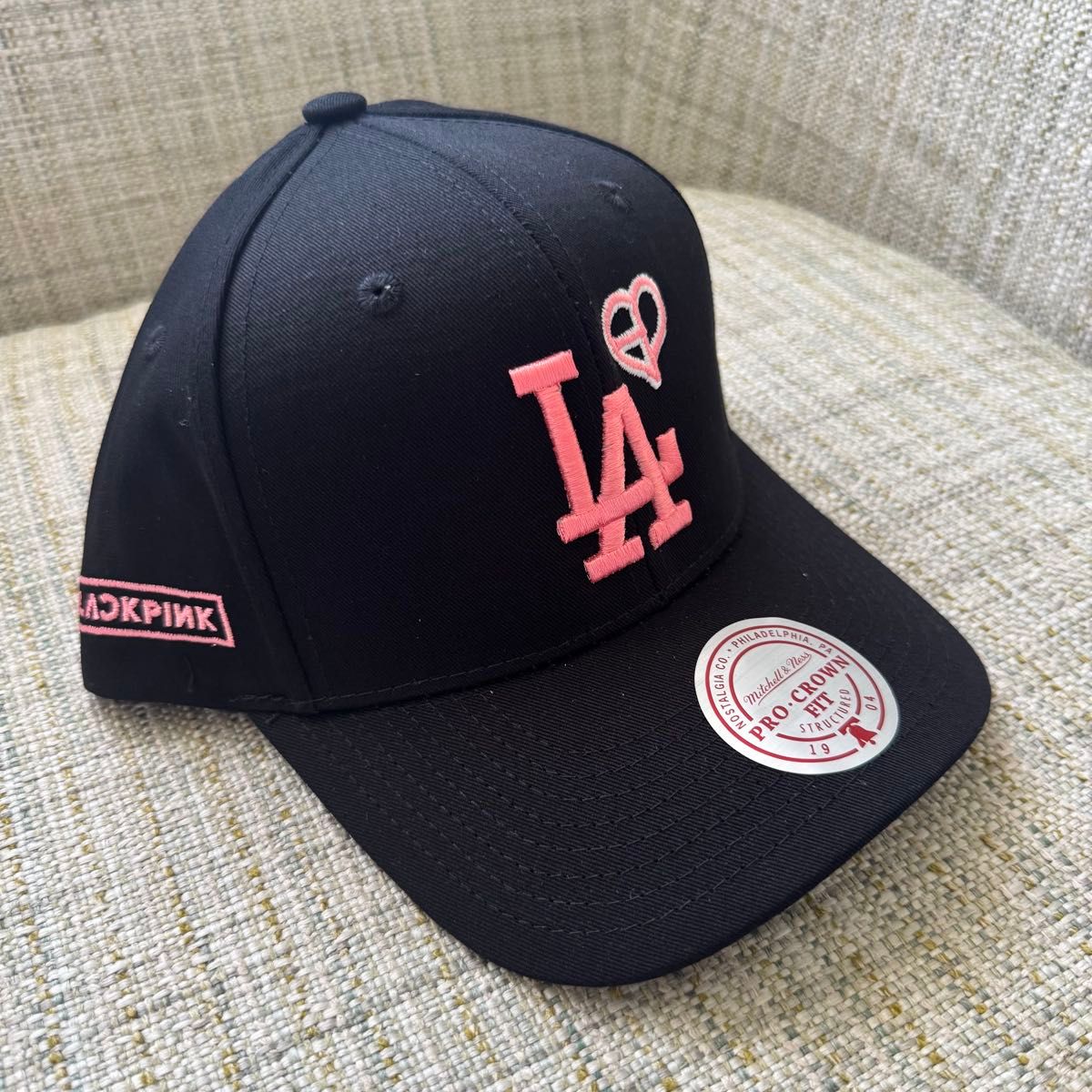 即完売品 新品未使用 BLACKPINK × MLB LA Dodgers 帽子 リサ着用