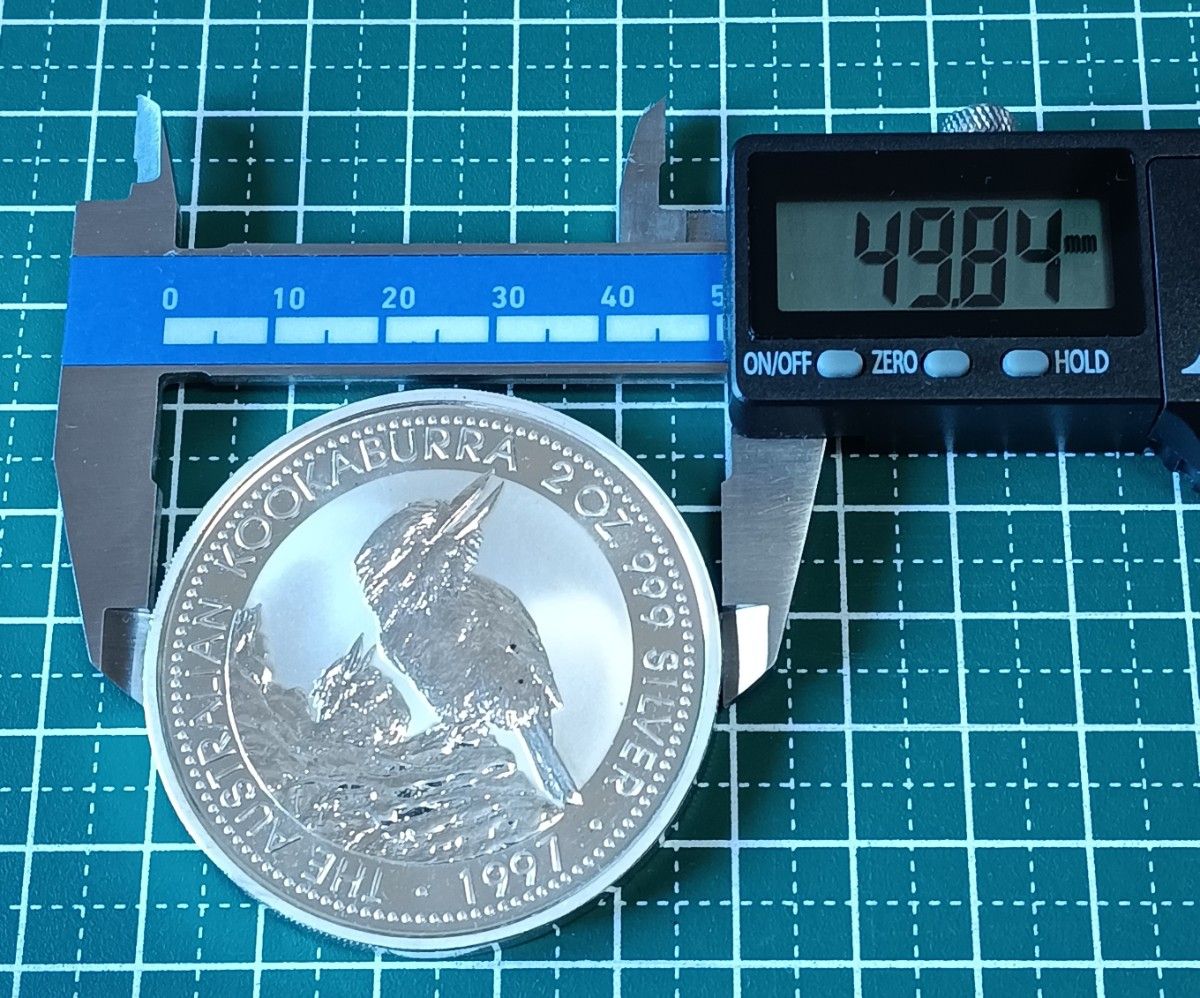 2オンス銀貨】オーストラリア 1997年 クッカバラ 2ドル銀貨 （ケース