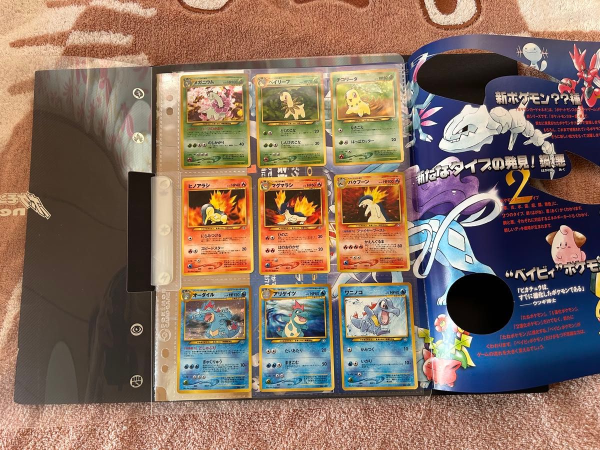 ポケモンカード neo 旧裏 金銀発売記念 1999年 プレミアムファイル 9枚