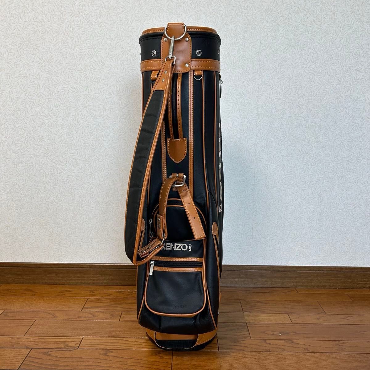 KENZO GOLF ケンゾーゴルフ キャディバッグ ゴルフバッグ ブラック