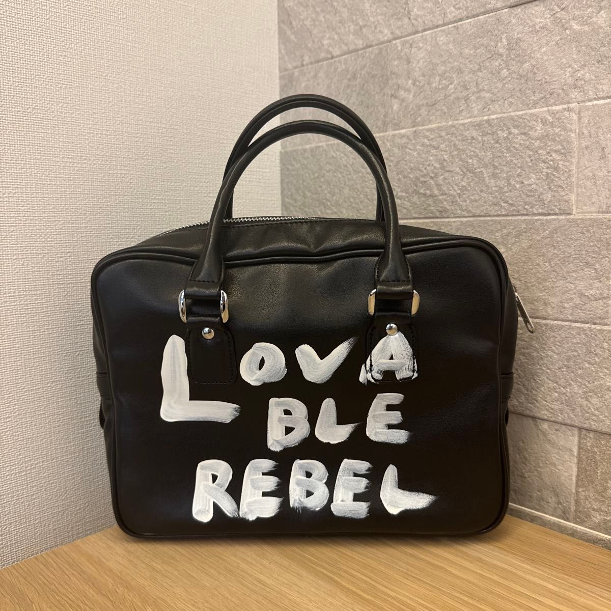 正規品〈美品〉コムデギャルソンガール メッセージペイントバッグ